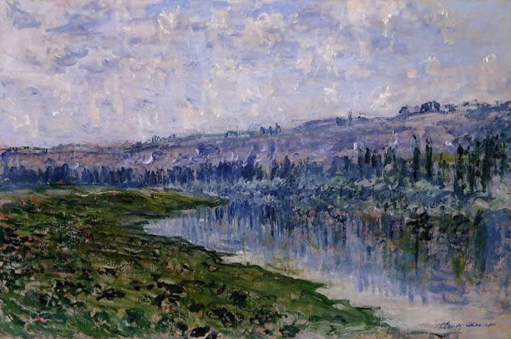Claude Monet The Seine and the Chaantemesle Hills